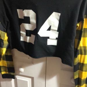 Fashion nova crop top hoodie.